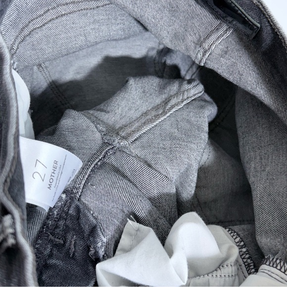 Mother Mid Rise Dazzler in The Night Is Watching 27 Stretch Black Gray Denim - Picture 14 of 16